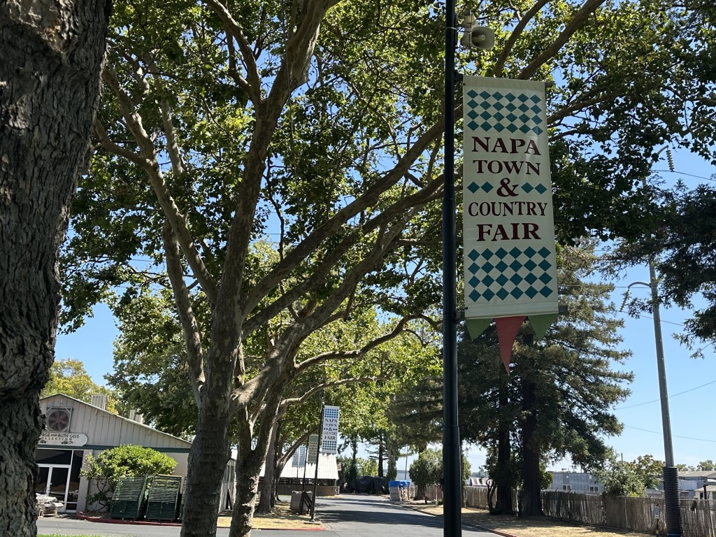 Napa Town & Country Fair banner. Lisa Adams Walter photo