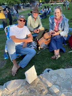 Mitch Meredith, Larry “no longer the plumber,” Judy Meredith. Susan Wiechers photo