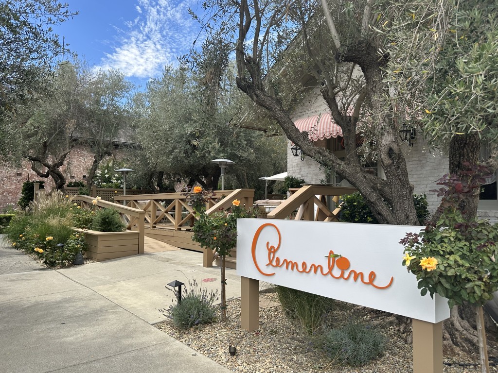 The historic brick depot in Yountville has been transformed into Clementine. Lisa Adams Walter photo