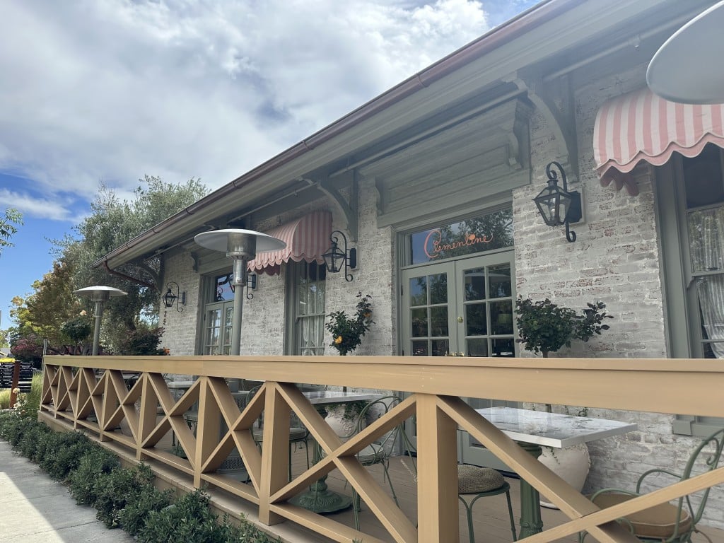 The historic brick depot in Yountville has been transformed into Clementine. Lisa Adams Walter photo