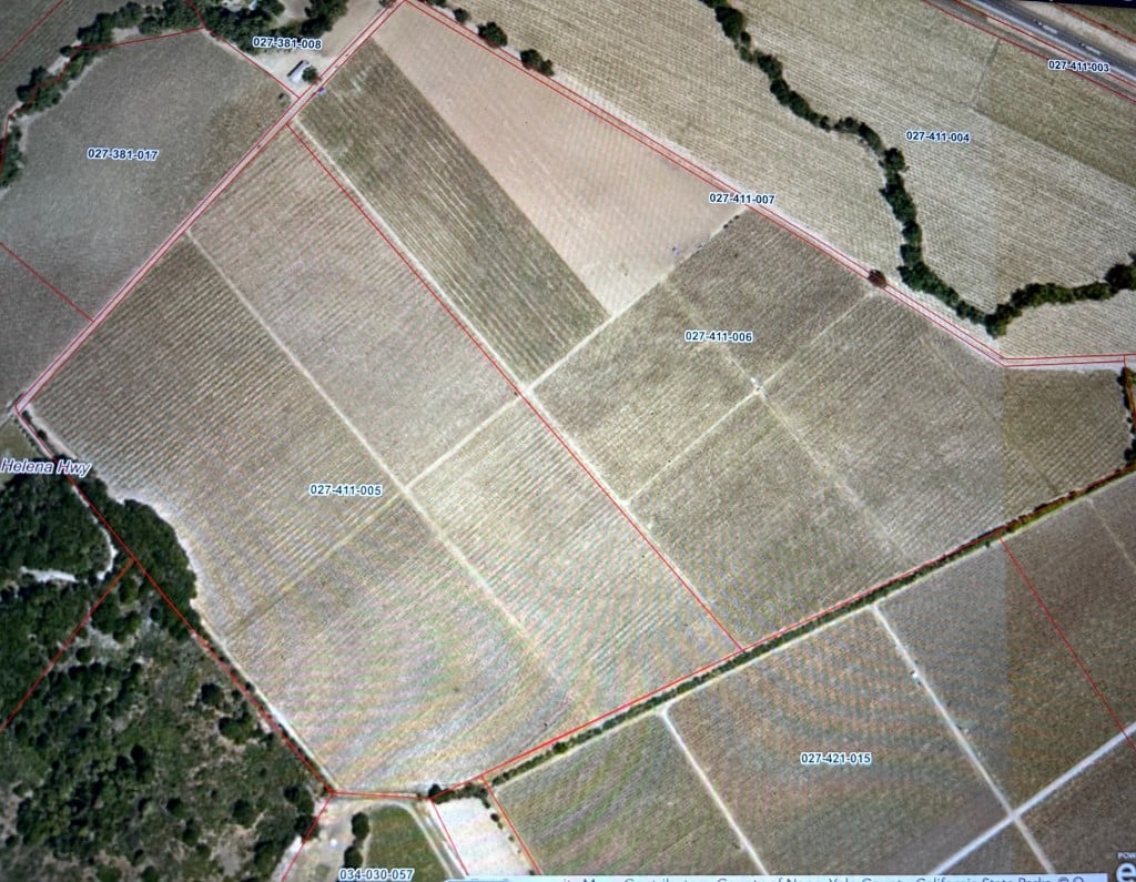 Dominus acquires vineyards near Yountville. Napa County graphic
