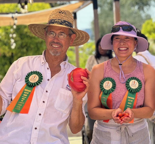 Peter Jacobsen and Ellen Chan, both of Yountville, were winners at Tomatoganza! 2025. Cali Tran photo