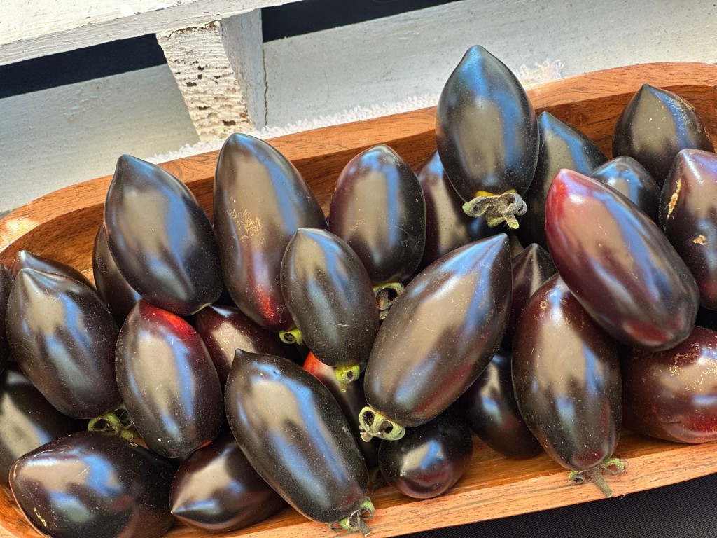 Stepping Stone Farm featured Black Roma tomatoes. Lisa Adams Walter photo