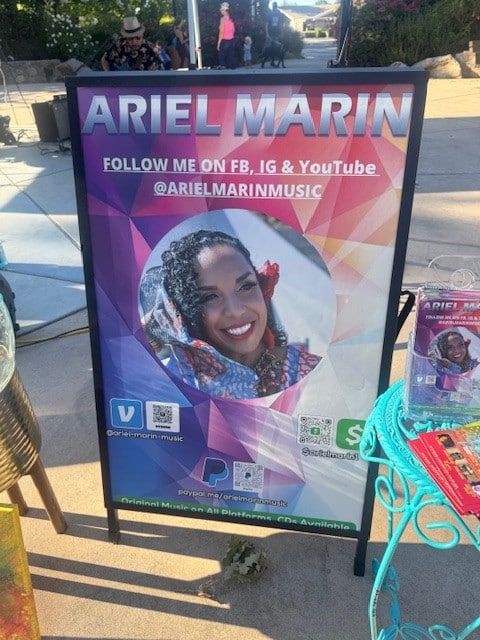 Ariel Marin and her band closed out the Yountville Summer Concert Series. Iren Aslanian Jenny photo