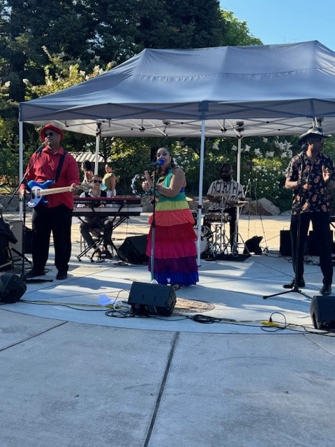 Ariel Marin and her band closed out the Yountville Summer Concert Series. Iren Aslanian Jenny photo