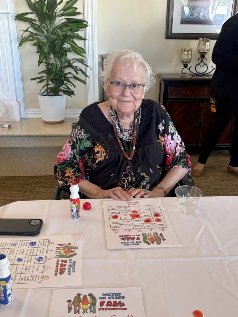 Eunice A. enjoys bingo! Share the Care Napa Valley photo