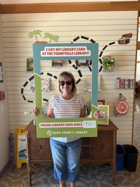 Myrna David pictured in a Library Card! Submitted photo