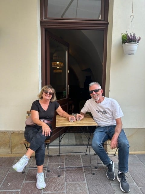 Myrna David and Jim McDonald in Krakow. David / McDonald family photo