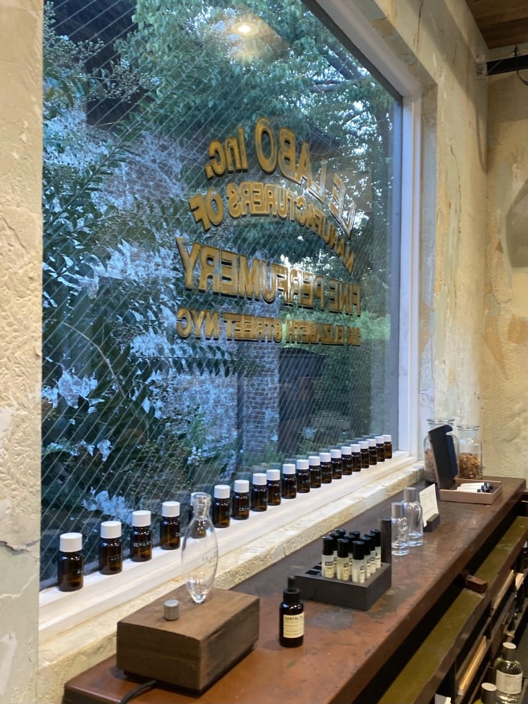 Inside the Le Labo movable lab and boutique. Ivy Zellmer photo