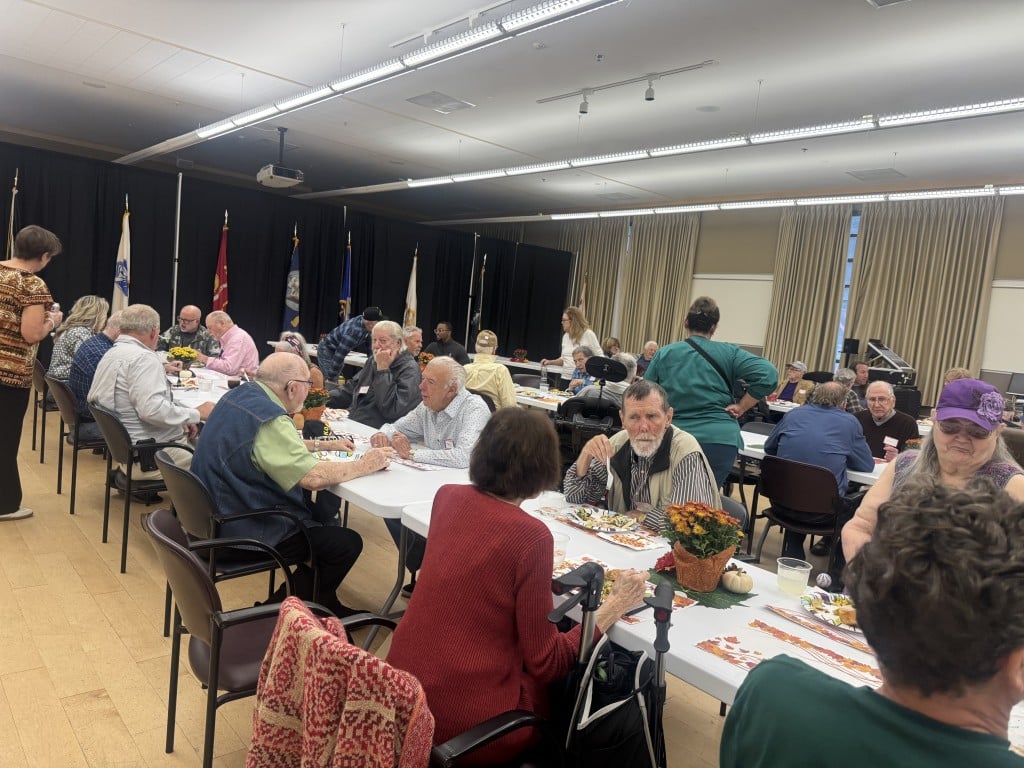 Veterans and volunteers enjoyed cuisine and conversation at the Oct. 2, 2025 "Lunch with a Vet." Iren Aslanian Jenny photo