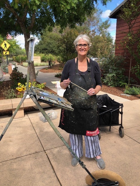Current Yountville Steve Rogers Gallery featured artist Loretta Loy-Adair. Myrna David photo