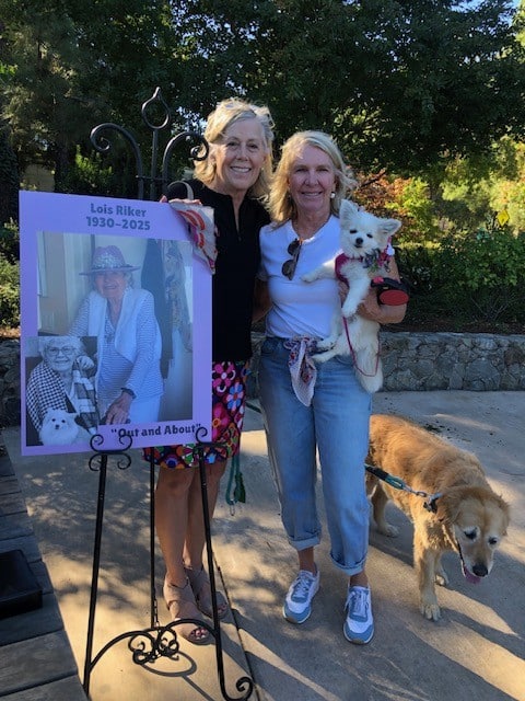 Lois Riker’s daughters, Jaime Andrews and Gigi McClaskey. Myrna David photo
