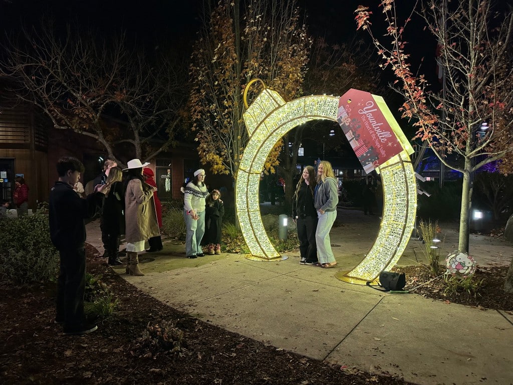 Photo-worthy moments exist throughout Yountville during the holidays. Lisa Adams Walter photo