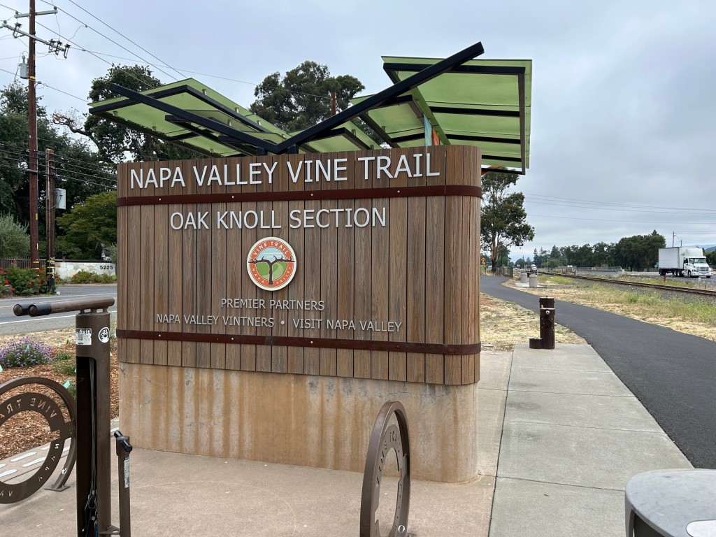 The Napa Valley Vine Trail Oak Knoll stop between Napa and Yountville. John Schminky photo