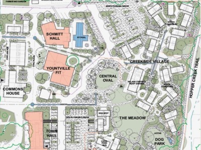 Yountville Commons proposed complete project map. Town of Yountville image
