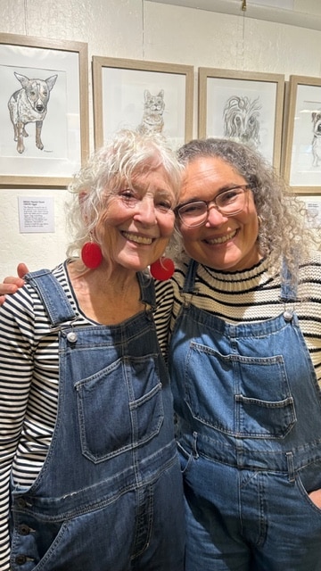 Artists Linda Rowland and Robin Meezan. Jim McDonald photo