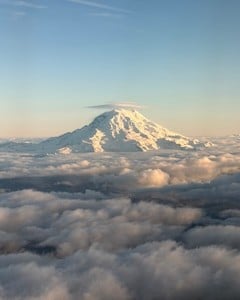 Mt. Rainier above the clouds. Susan Wiechers photo