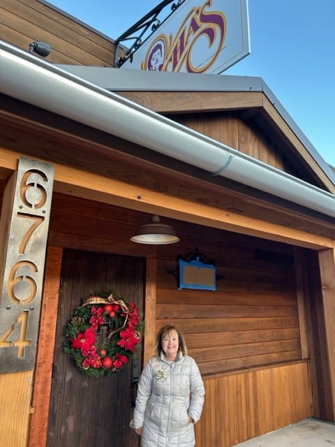 Myrna David at Pancha's, December 2025. Jim McDonald photo