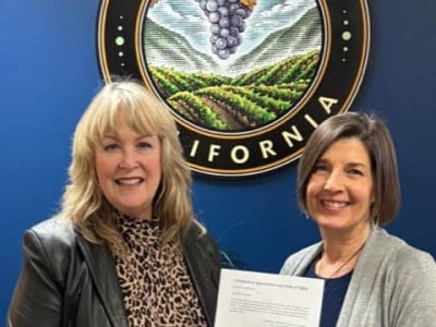 Robin McKee left, pictured with Paulette Cooper, was appointed to the Napa County Commission on Aging. Submitted photo