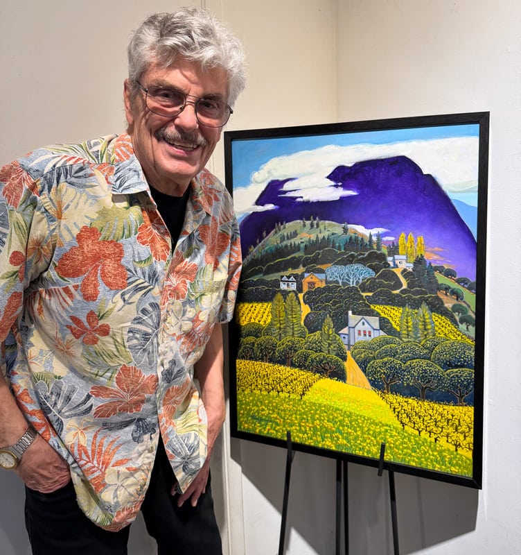 Featured artwork for the 2026 Napa Valley Mustard Celebration poster was created by Paul Youngman, pictured here. Submitted photo