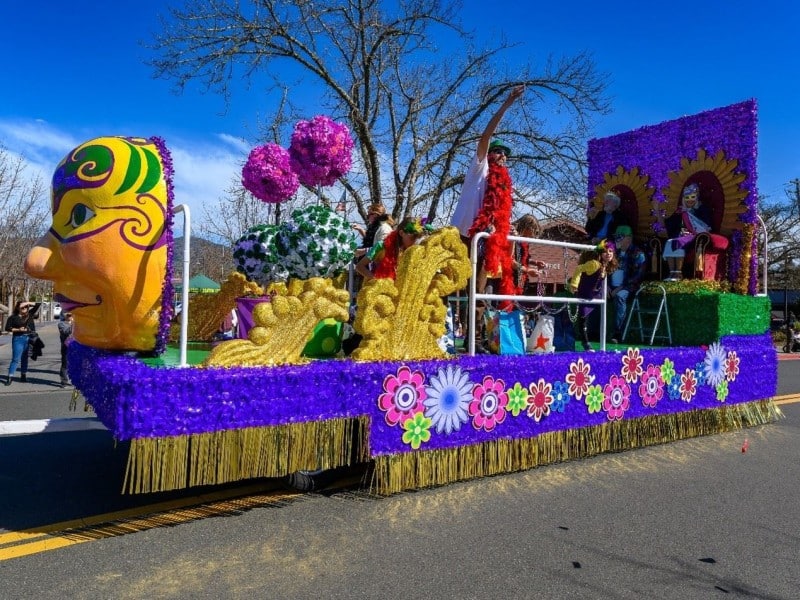 The inaugural Yountville Mardi Gras Parade and Block Party was held on March 1, 2025. Yountville Parks & Recreation photo