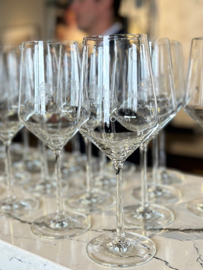 The Yount Room wine glasses