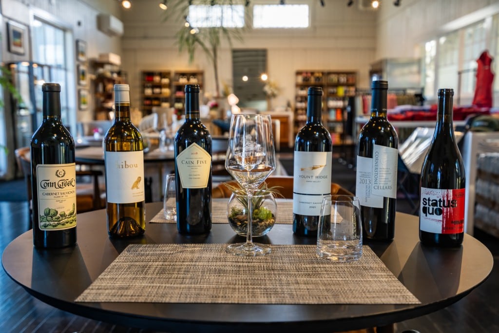 The Yount Room offers an array of wines from several winemakers. Submitted photo