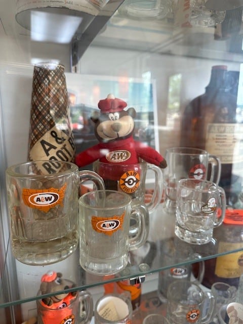 A&W memorabilia was displayed inside St. Helena's now closed A&W. Lisa Adams Walter photos