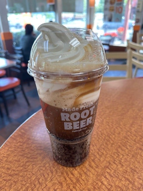 The author's final St. Helena A&W root beer float. Lisa Adams Walter photo