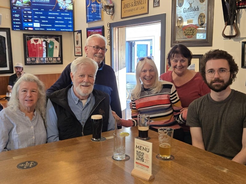 Susan Harris, Ren Harris, Jim Harris, Marilyn Harris, Julia Harris and Kevin Jacoby at Pancha’s. Ranndy Pina photo