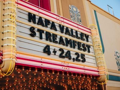 Napa Valley StreamFest 2026 Uptown Theatre marquis. Napa Valley StreamFest photo