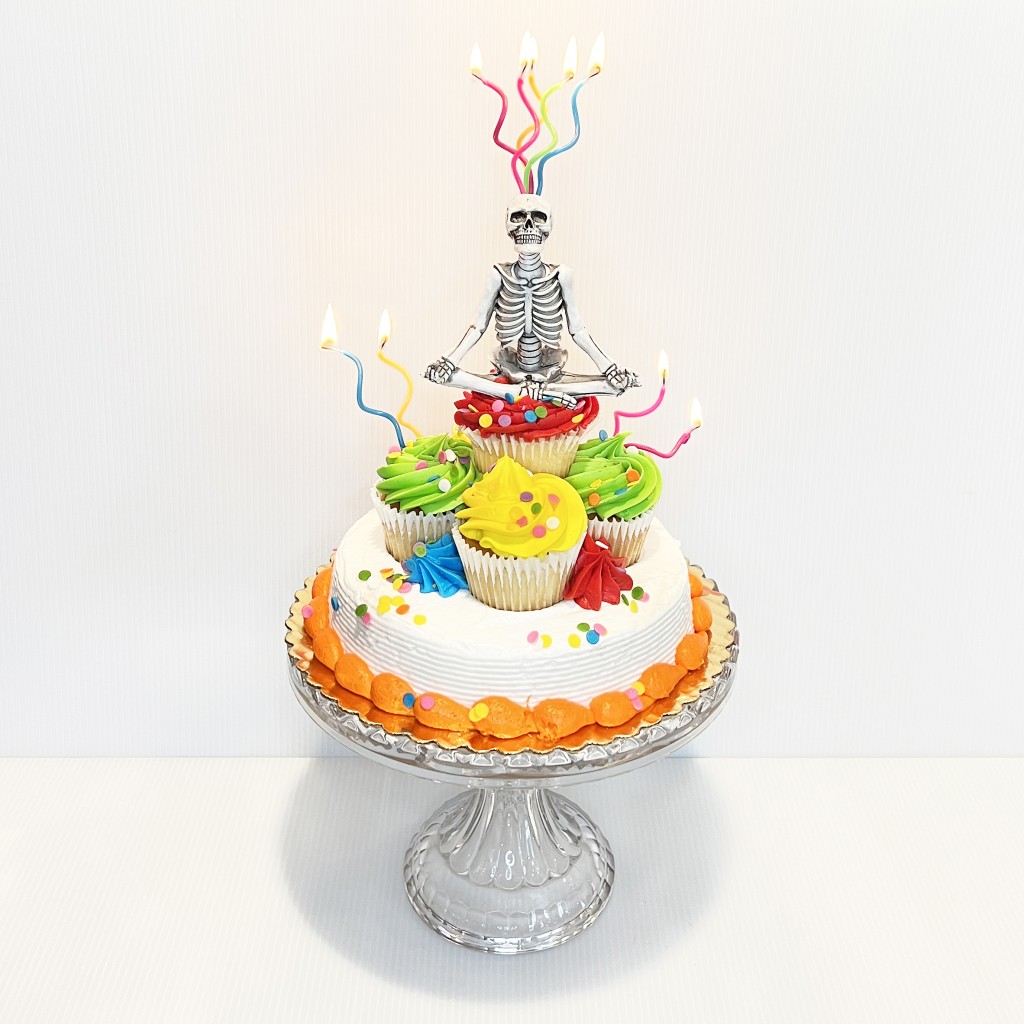 "A Zen Life Of Cake" still life by Katherine Zimmer.