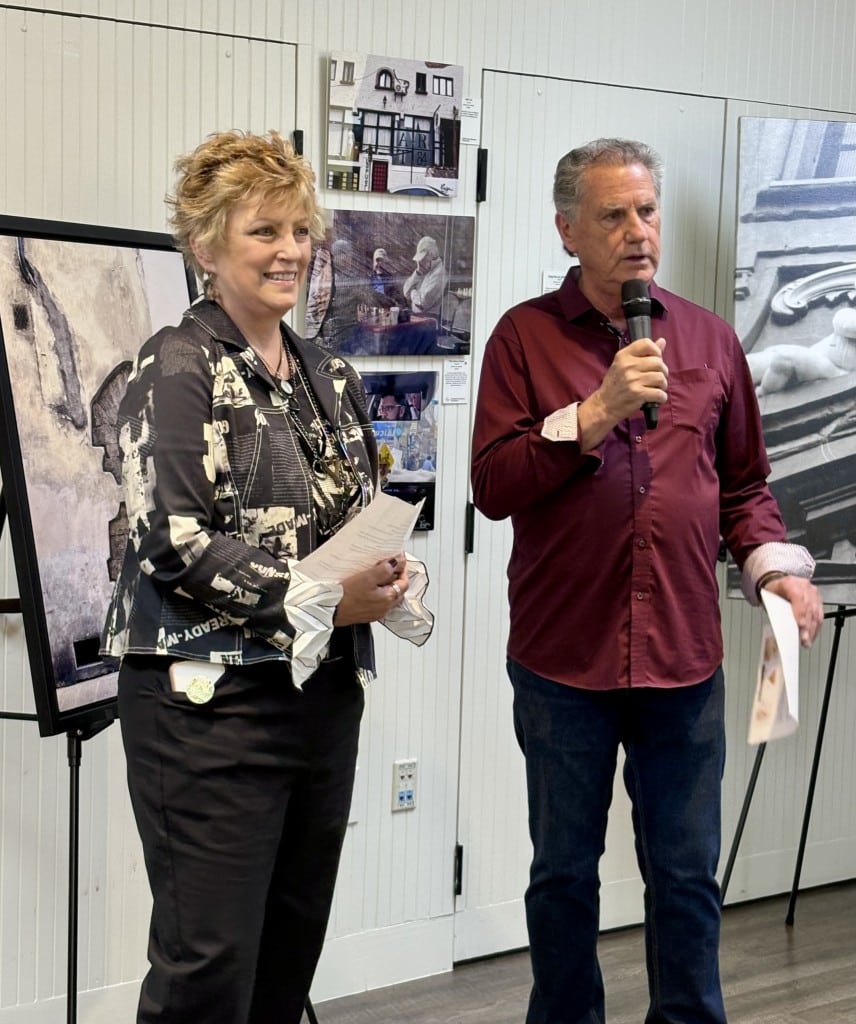 Katherine Zimmer at her art show opening in April 2026. Submitted photo