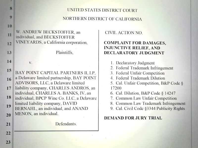 text of a lawsuit