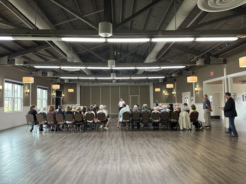 Some 45 residents attended the "listening session" for community engagement regarding hiring a new Yountville town manager on July 13. Lisa Adams Walter photo