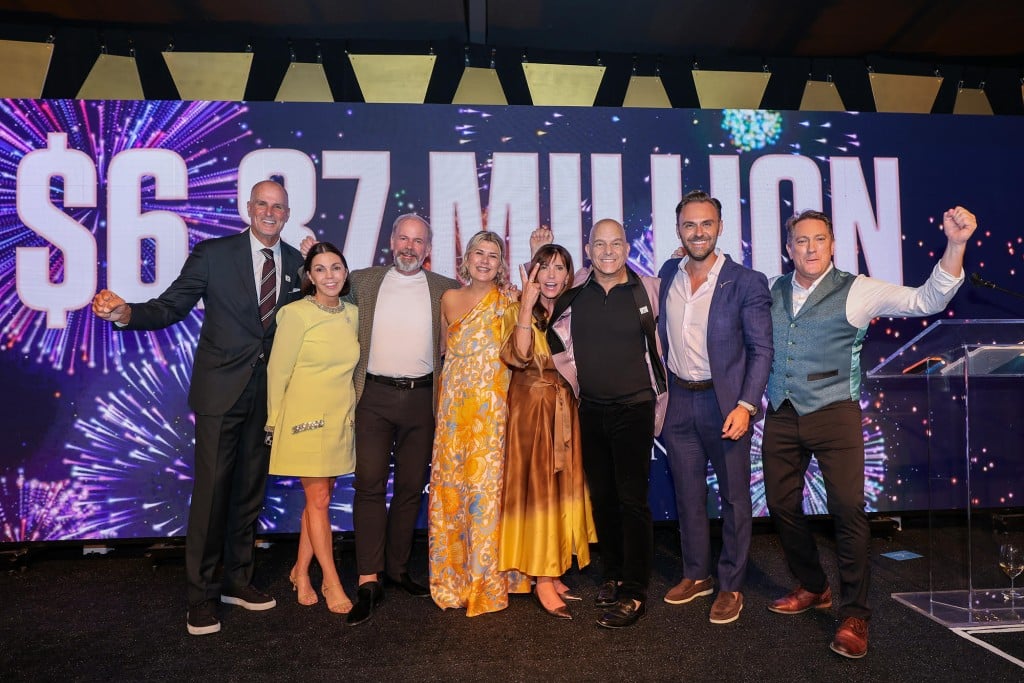 The V Foundation for Cancer Research Wine Celebration team celebrates $6.87 million raised at the 2026 event. V Foundation photo