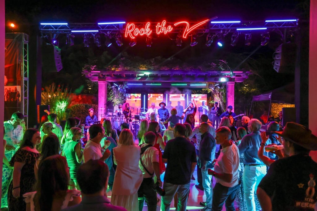 Guests enjoy Rock the V at The Estate Yountville. V Foundation photo