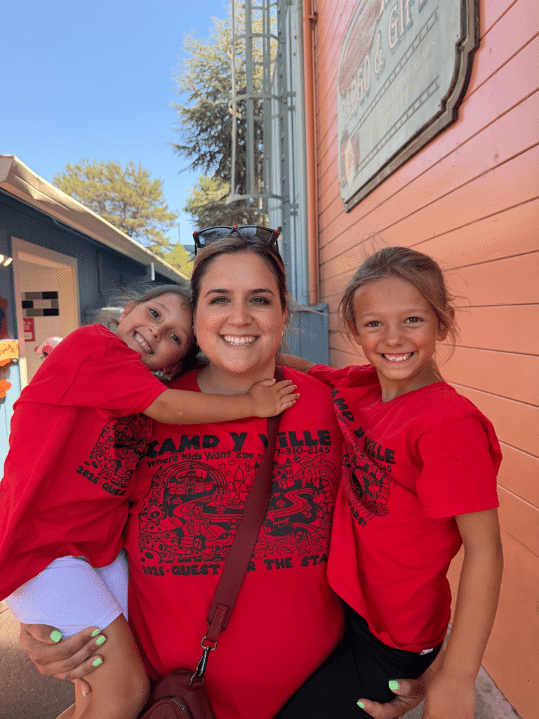 Yountville native Taylor Solis, center, leads the Camp Yville program. Submitted photo