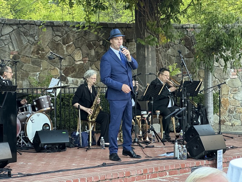 Sinatra tribute performer Jeff Wessman headlined the "My Way" event on Aug. 13. Lisa Adams Walter photo