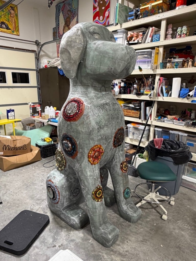 The "Circles of Life" are mosaic elements of the Positivity Watch Dogs. Submitted photo