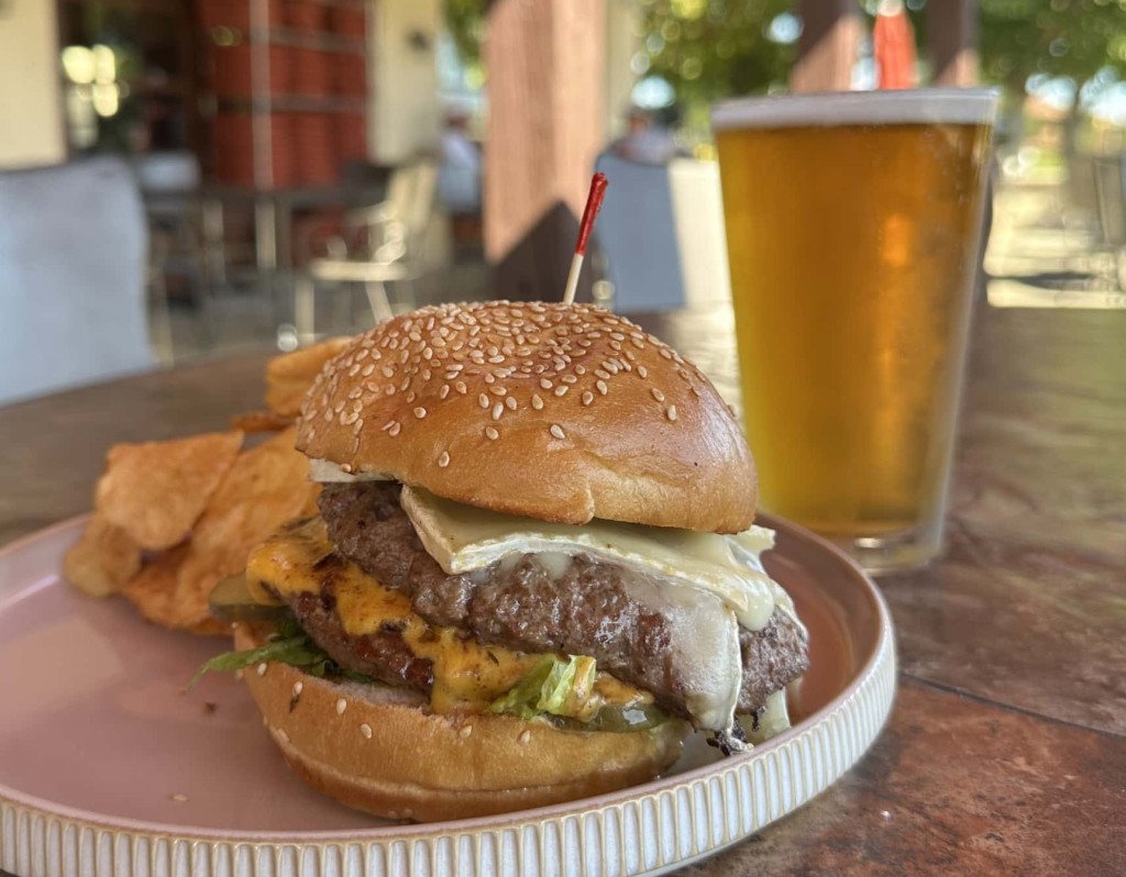 The Birdie Yountville at Lakeside Grill menu now includes the Brie Big Mac. Lisa Adams Walter photo
