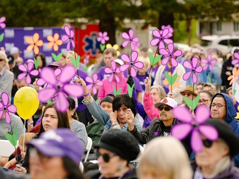 The Promise Garden ceremony at the Napa Valley 'Walk to End Alzheimer's' in Yountville on Sept. 26, 2026. Amy Little Photography photo