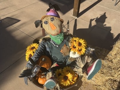 Yountville Scarecrow Making Contest 2026 Entry on Oct. 6. Lisa Adams Walter photo