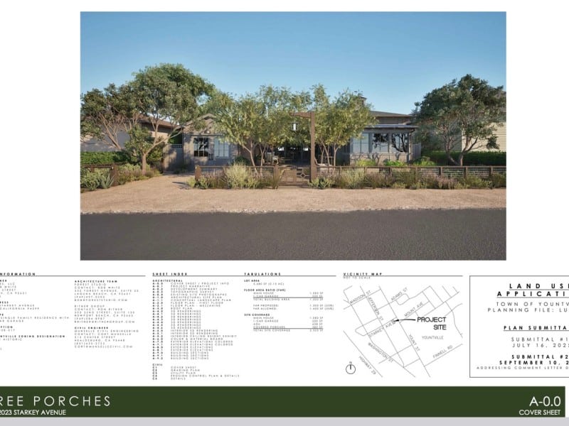 A proposed plan for Starkey Ave. was denied by Yountville's Zoning Design Review Board.