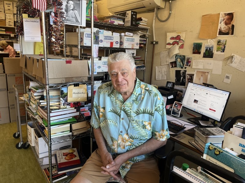 Friends of the Napa Library longtime book sale manager Bruce Taylor