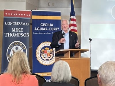 Congressman Mike Thompson hosted a Town Hall in Yountville on Oct. 13. Kimberly Cook photo