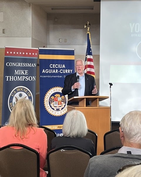 Congressman Mike Thompson hosted a Town Hall in Yountville on Oct. 13. Kimberly Cook photo